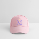 Kinder Snapback Cap personalisiert –  mit Anfangsbuchstaben "M" - Hellrosa