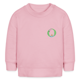 Baby Sweatshirt personalisiert – Bio-Baumwolle Buchstabe "O" - Hellrosa
