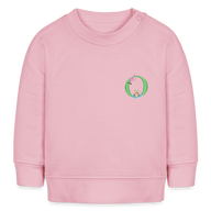 Baby Sweatshirt personalisiert – Bio-Baumwolle Buchstabe "O" - Hellrosa