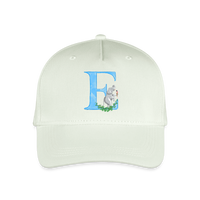 Kinder Snapback Cap personalisiert –  mit Anfangsbuchstaben "E" - Helles Mintgrün