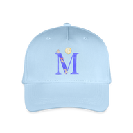 Kinder Snapback Cap personalisiert –  mit Anfangsbuchstaben "M" - Hellblau