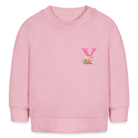 Baby Sweatshirt personalisiert – Bio-Baumwolle Buchstabe "Y" - Hellrosa