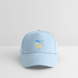 Kinder Snapback Cap personalisiert –  mit Anfangsbuchstaben "W" - Hellblau