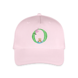 Kinder Snapback Cap personalisiert –  mit Anfangsbuchstaben "O" - Hellrosa