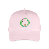 Kinder Snapback Cap personalisiert –  mit Anfangsbuchstaben "O" - Hellrosa