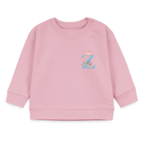 Baby Sweatshirt personalisiert – Bio-Baumwolle Buchstabe "Z" - Hellrosa