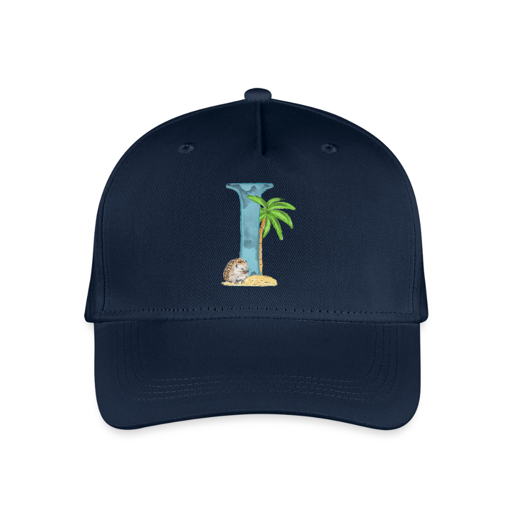 Kinder Snapback Cap personalisiert –  mit Anfangsbuchstaben "I" - Navy