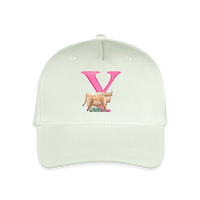 Kinder Snapback Cap personalisiert –  mit Anfangsbuchstaben "Y" - Helles Mintgrün