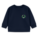 Baby Sweatshirt personalisiert – Bio-Baumwolle Buchstabe "O" - Navy