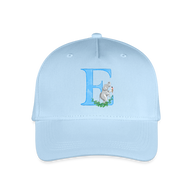 Kinder Snapback Cap personalisiert –  mit Anfangsbuchstaben "E" - Hellblau
