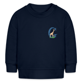 Baby Sweatshirt personalisiert – Bio-Baumwolle Buchstabe "G" - Navy