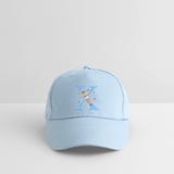 Kinder Snapback Cap personalisiert –  mit Anfangsbuchstaben "X" - Hellblau