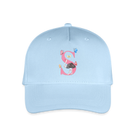 Kinder Snapback Cap personalisiert –  mit Anfangsbuchstaben "S" - Hellblau