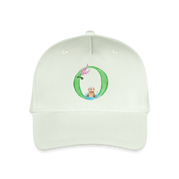 Kinder Snapback Cap personalisiert –  mit Anfangsbuchstaben "O" - Helles Mintgrün