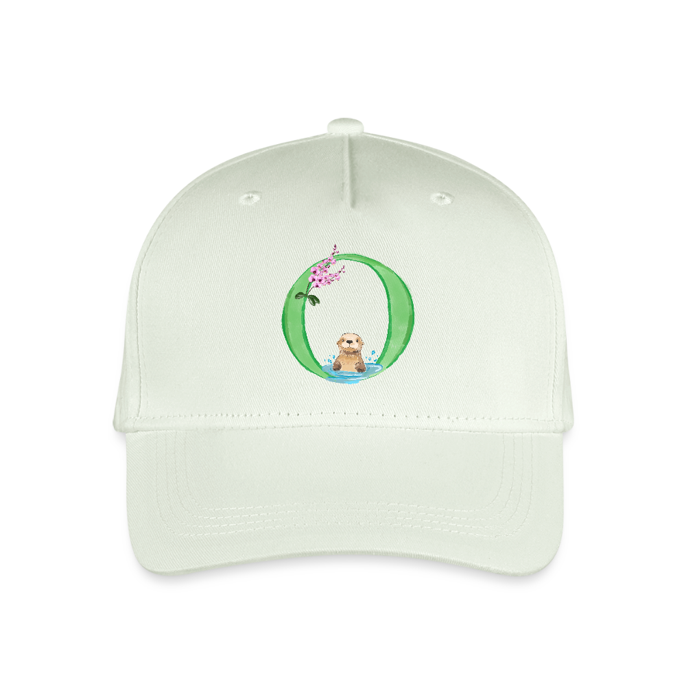 Kinder Snapback Cap personalisiert –  mit Anfangsbuchstaben "O" - Helles Mintgrün