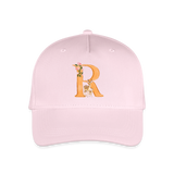Kinder Snapback Cap personalisiert –  mit Anfangsbuchstaben "R" Rosie - Hellrosa