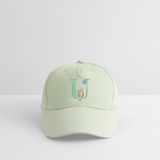 Kinder Snapback Cap personalisiert –  mit Anfangsbuchstaben "U" - Helles Mintgrün