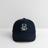 Kinder Snapback Cap personalisiert –  mit Anfangsbuchstaben "B" - Navy