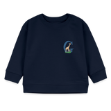 Baby Sweatshirt personalisiert – Bio-Baumwolle Buchstabe "G" - Navy