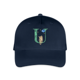 Kinder Snapback Cap personalisiert –  mit Anfangsbuchstaben "U" - Navy