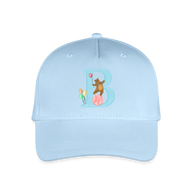 Kinder Snapback Cap personalisiert –  mit Anfangsbuchstaben "B" - Hellblau