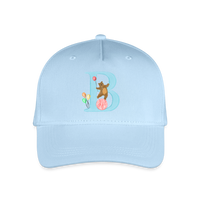 Kinder Snapback Cap personalisiert –  mit Anfangsbuchstaben "B" - Hellblau