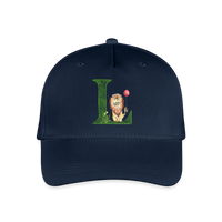 Kinder Snapback Cap personalisiert –  mit Anfangsbuchstaben "L" - Navy