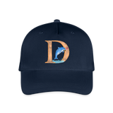 Kinder Snapback Cap personalisiert –  mit Anfangsbuchstaben "D" - Navy