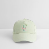 Kinder Snapback Cap personalisiert –  mit Anfangsbuchstaben "F" - Helles Mintgrün