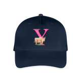 Kinder Snapback Cap personalisiert –  mit Anfangsbuchstaben "Y" - Navy