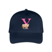 Kinder Snapback Cap personalisiert –  mit Anfangsbuchstaben "Y" - Navy