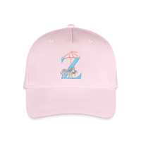 Kinder Snapback Cap personalisiert –  mit Anfangsbuchstaben "Z" - Hellrosa