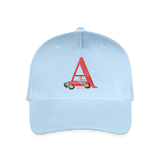 Kinder Snapback Cap personalisiert –  mit Anfangsbuchstaben "A" - Hellblau