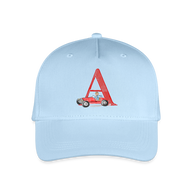 Kinder Snapback Cap personalisiert –  mit Anfangsbuchstaben "A" - Hellblau