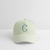 Kinder Snapback Cap personalisiert –  mit Anfangsbuchstaben "G" - Helles Mintgrün