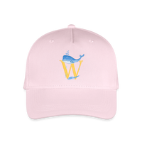 Kinder Snapback Cap personalisiert –  mit Anfangsbuchstaben "W" - Hellrosa