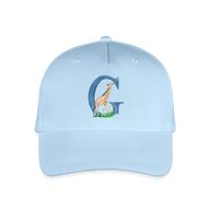 Kinder Snapback Cap personalisiert –  mit Anfangsbuchstaben "G" - Hellblau