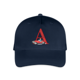 Kinder Snapback Cap personalisiert –  mit Anfangsbuchstaben "A" - Navy