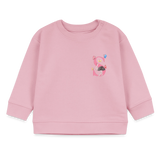 Baby Sweatshirt personalisiert – Bio-Baumwolle Buchstabe "S" - Hellrosa