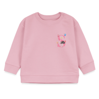 Baby Sweatshirt personalisiert – Bio-Baumwolle Buchstabe "S" - Hellrosa