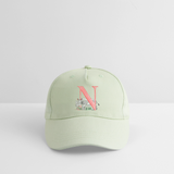 Kinder Snapback Cap personalisiert –  mit Anfangsbuchstaben "N" - Helles Mintgrün