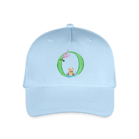 Kinder Snapback Cap personalisiert –  mit Anfangsbuchstaben "O" - Hellblau