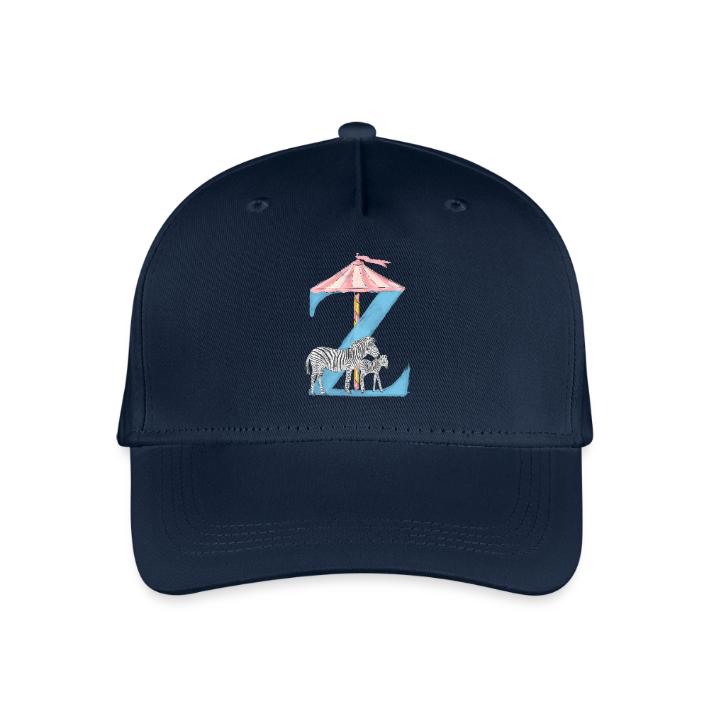 Kinder Snapback Cap personalisiert –  mit Anfangsbuchstaben "Z" - Navy