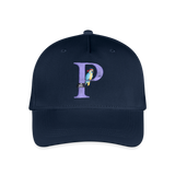 Kinder Snapback Cap personalisiert –  mit Anfangsbuchstaben "P" Pirat - Navy