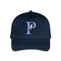 Kinder Snapback Cap personalisiert –  mit Anfangsbuchstaben "P" Pirat - Navy